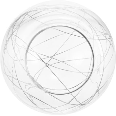 ANDRESLAD pantalla de vidrio globo pantalla de bola de luz de techo lámpara de techo un accesorios bombillas pantalla de lámpara colgante pantalla de cristal para lámpara colgante Silver