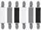 6 Pièces Pince Cardigan éLastique Kit, Clips de Chandail Élégants et Simples, Chandail Clip Ajustable pour Gants, Robes, Châles, Enfants, Adultes, Femmes, Hommes - Noir, Gris, Blanc