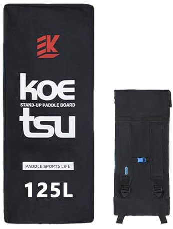 Genérico Mochila para Tabla Paddle | 80L/105L/125L Bolsa para Tabla De Surf De Remo, Mochila Impermeable Y Plegable Lona para Pie Pádel Inflable, Bolsa Mochila para Tabla Surf, Saco Seco para Kayak