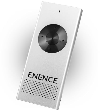 Enence Sofortübersetzer Original, Muama Übersetzer Zwei-Wege-Echtzeit-AI-Sofortübersetzer für 60+ Sprachen mit hoher Sprachpräzision, Bersetzer Gerät Testsieger, Taschenwörterbuch Translator