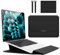 Hinnwer 13-14 Zoll Laptoptasche Hülle mit Standfunktion für MacBook Air 13 M3/M2/M1 A3113 A2681 A2337, MacBook Pro 14 M4/M4 Pro/M4 Max A3112 A3401 A3185 A2992 A2918 A2779 mit Zubehörtasche Schwarz