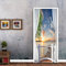3d Türtapete Selbstklebend Balkon Fenster Meerblick Türposter Fototapete, Schlafzimmer Wohnzimmertür Aufzug Tür Aufkleber B85 x H205cm