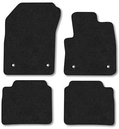 Nissan X-Trail E-Power (2022+) Premium Car Mats Accessories Tailored Fit Tufted-Pile Carpet Black Trim Non-Slip Floor Mats Full Coverage Compatible Accessory Full Front & Rear Set Hand-Finished