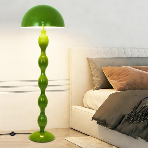 YLTLINK Lampadaire sur Pied Salon Vert Lampe Champignon,150CM Créatives Lampe sur Pied,Home Decoration LED Lampadaires avec Interrupteur à Pédale pour Chambre Bureau,E27 BaseMushroom Lamp