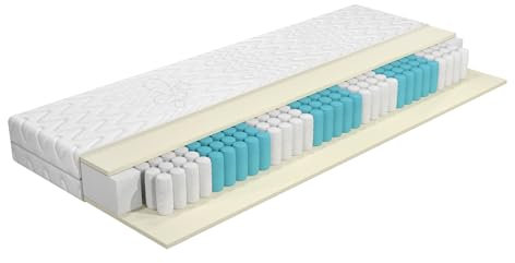 DEWINNER Matratze 90 x 190cm,18 cm Taschenfederkernmatratze, perfekte Unterstützung, Öko-Tex Zertifiziert, Bezug abnehmbar waschbar, H3