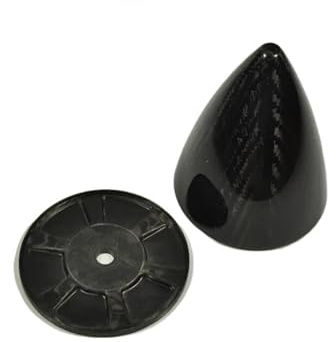 1 stücke RC Modell Carbon Spinner Ohne Mund Mit Zurück Platte 3K Verarbeitung Mehrere Größen Universal(70mm)