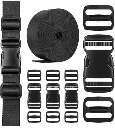 Lammcou Steckschnalle Gurtband Set für Rucksack DIY