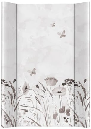 CEBA BABY Harte Wickelauflage 50x70 cm – Wickelbrett mit Klettbefestigung, Basic, sicher & stabil (Nature Harmony)