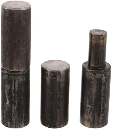 POPETPOP 2 Stück Kamin Tür Scharniere aus Stahl Ersatz Zubehör für Ofentüren Hochleistungs Türscharniere Schwarz Kompakt für Kaminofen Ersatzteile