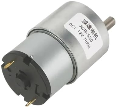 Micro moteur à engrenages cc 6V 12V 24V, moteur à engrenages réversible à faible bruit, moteur JGB37-520(12V-7)