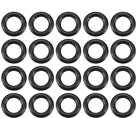 sourcing map 20St Metrische Nitrilkautschuk O-Ringe Dichtung, 7mm AD 4mm ID 1,5mm Breite