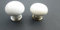Ironmongery World® Vintage Keramik Bone Crackle Schrank Brust Kommode Schreibtisch Schublade Schrank Knauf (Silber)