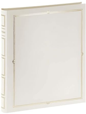 EMOTION Ceanothe Album Photo Mariage adhésif Cordoue Blanc 240 Photos 10x15, 60 Pages, 290 x 338 x 43 mm - Marque française 721664 Blanc Cassé