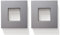 inova Zubehör Schiebetür-Griff Quadrat-Griff Türgriff 2er Set Aluminium Silber matt 65x65mm selbstklebend