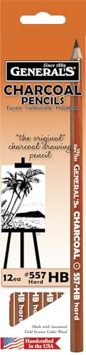 Allgemeine Bleistift 557-hb Top Qualität Kohle Bleistift, extra glatt, ungiftig, HB Spitze, schwarz (12 Stück)