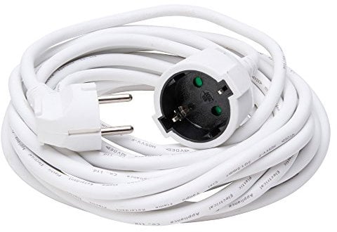 Kopp 143401014 Schutzkontaktverlängerung 10 m, weiß