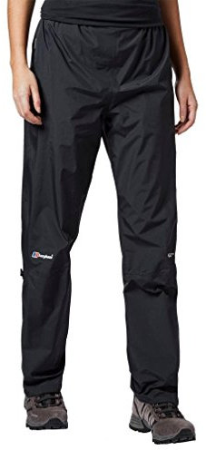 Berghaus Damen Paclite Gore-Tex wasserdichte Überhose, leicht, langlebig, umweltfreundlich, Schwarz, 42 EU Kurz (29 Zoll)