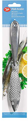 Tala Fish Scaler, Multifunction Fish Scale Remover for cleaning and Preparing Fish for Cooking, Strong Durable Metal Kitchen Gadget for Easy Scaling of Fish for Cooking