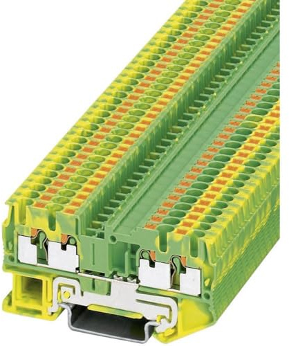 Phoenix Safe CONTACT Schutzleiter-Reihenklemme PT 2,5-QUATTRO-PE, 3209594 Grün-gelb, 1 Stück