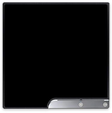 DeinDesign Skin kompatibel mit Sony Playstation 3 Slim CECH-2000-3000 Folie Sticker einfarbig schwarz Farbe