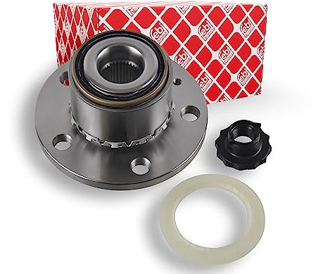 febi bilstein 24414 Wheel Bearing Kit with wheel hub, ABS sensor ring and axle nut, pack of one
