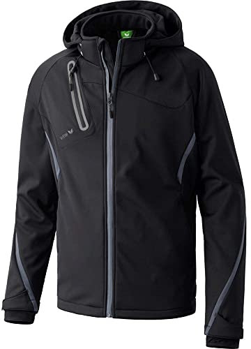 Erima Herren Softshelljacke Function (906201), schwarz/anthrazit, 3XL