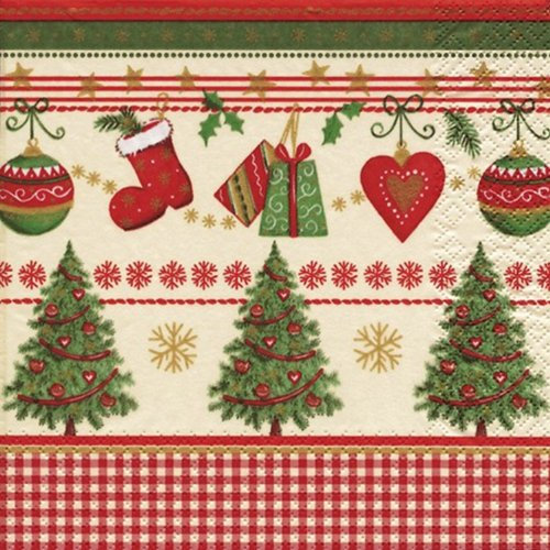 Serviette Traditional Christmas
