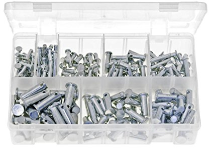 Genuine 1x 200 Piece Assorted Clevis Pins Set DIY Workshop Tools Accessories ...