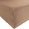 REDBEST Jersey-Stretch Spannbettlaken San Francisco 100% Baumwolle, braun Größe 140x200 cm - 160x200 cm - weiche Qualität, bügelfrei, Rundumgummi, bis 20 cm Höhe