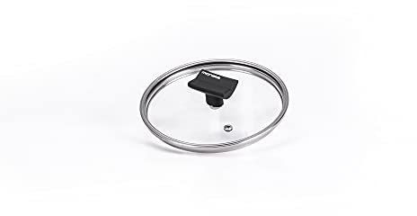 Moneta Nova Coperchio Piatto Bordo in Acciaio Inox, 18 cm