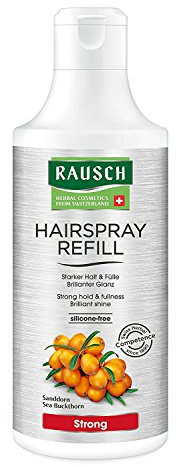 Rausch Hairspray Strong Non-Aerosol Nachfüllflasche (für dauerhaften, starken Halt und strahlenden Glanz - Vegan), 1er Pack (1 x 400 ml)