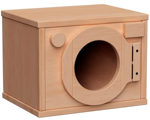 Holz-Kinder-Waschmaschine 1027G - Kinderküche-Ergänzung - für Spielständer
