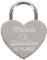 Liebesschloss mit Gravur und Schlüssel - Herzschloss Vorhängeschloss personalisiert mit Wunschtext - Pärchen Geschenke für Frauen - Jahrestag Geschenk für Sie - Partner Geschenke für Ihn (Silber)