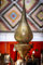 Orientalische Lampe Messing Pendelleuchte Gold Saud 140cm E27 | Marokkanische Design Hängeleuchte Leuchte aus Marokko | Orient Lampen für Wohnzimmer Küche oder Hängend über den Esstisch