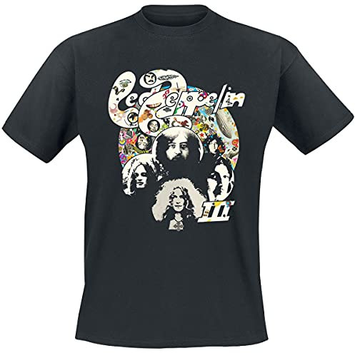 Led Zeppelin T-Shirt Photo III Band Logo new Official Mens Black Black XL