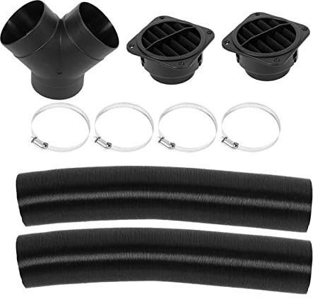 Dieselheizungs-Auspuffrohr, Kompatibel mit Webasto, 75-mm-Heizungsrohrleitung Y-Abzweig-Warmluftauslass-Entlüftungssatz