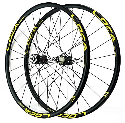 lkpqdwqz 26/27,5/29 Zoll MTB Laufräder Scheibenbremse Mountainbike Laufradsatz Ultraleichte Felge Schnellspanner Sechs Klauen 7 8 9 10 11 12-Fach Kassettenfreilauf 24 Löcher