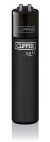 Original Clipper Feuerzeuge Einfarbig 4er Set (z.B. Soft Touch, Crystal, Metalic, solid Fluro) + 1 Clipper DHOBIA Feuerzeug GRATIS (Soft Touch #2 Schwarz)