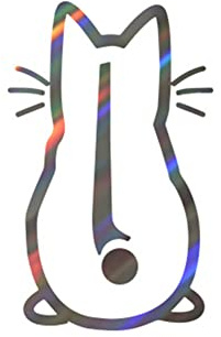 Auto Scheibenwischer Aufkleber,Auto Niedlicher Kätzchen Aufkleber Auto PET Reflektierender Aufkleber Windschutzscheibe Dekoration Aufkleber Universal Autoaufkleber für Wand-Laptop-Handy-Toolbox