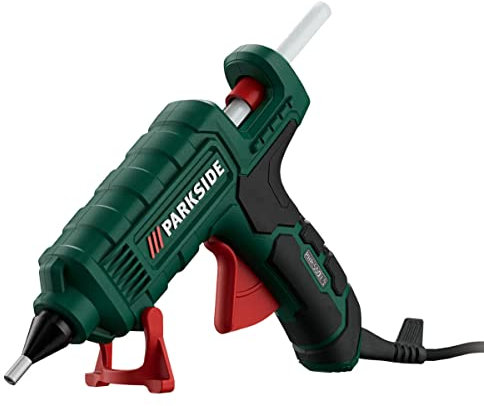 PARKSIDE® Heißklebepistole PHP 500 W 500 E3 kabellos inkl. Ladestation mit integrierter Abtropfschale