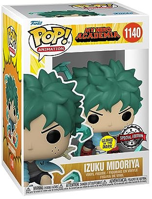 Funko Pop! Animation: My Hero Academia (MHA) - (MHA) - Deku With Gloves - Glow In the Dark - Collectable Vinyl Figure - Gift Idea - Official Merchandise - Toys for Kids & Adults - Anime Fans