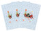 Kracht 3er Pack Halbleinen Geschirrtuch Weihnachts Pinguine 50x70 cm 251-824