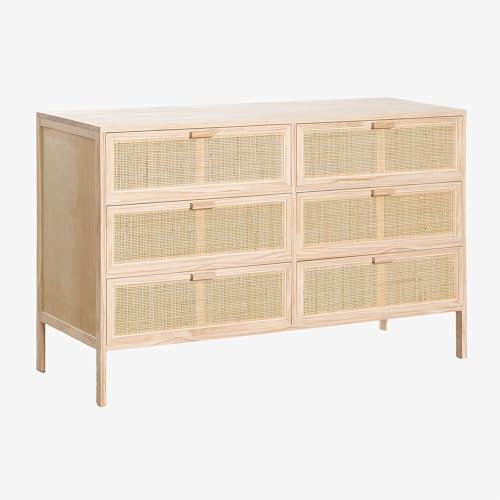 SKLUM Kommode aus Rattan und Holz Reyna Natural Kids Braun Natur