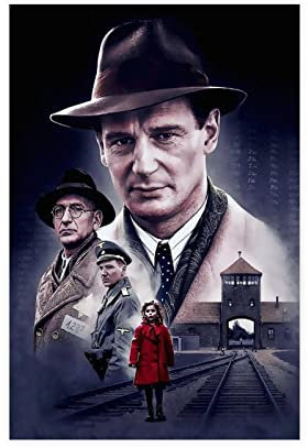 KOURT Schindler-Liste, Poster, Film, Leinwand, Poster, Wandkunst, Dekoration, Bild, Gemälde für Wohnzimmer, Schlafzimmer, Dekoration, Rahmen: 30 x 45 cm