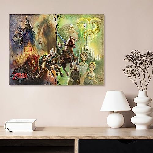 Puzzle 1000 Teile The Legend of Zelda Puzzle Erwachsene Kinder Puzzle Schwierigkeitsgrad Puzzle Brave Warrior Spielszene Puzzle Bildung Spiel Spielzeug Familie Dekoration(38x26cm)-FD8