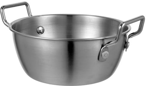 UPKOCH Marmite Ramen 13 Cm Marmite À Pâtes En Acier Inoxydable Marmite À Nouilles Coréenne Bol De Service De Soupe Japonaise Casserole À Induction Faitout Pour Cuisinière Ustensiles De