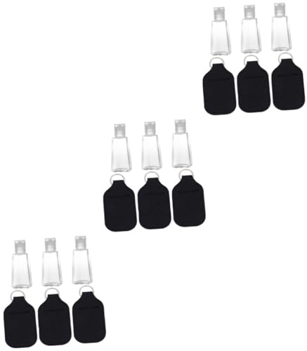 Beaupretty 18pcs Perfume Bottle Cover Portable Neoprene Travel Spray Bottle Refillable Keychain Design for Cosmetics Safe