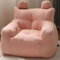 AHDFY Bean Bag, Waschbar Sitzsack, Flauschig kuschelig Sitzsack Stuhlbezug für Erwachsene(Es gibt Füllmaterial) für großes Sofa, großen Sessel, Chaiselongue, Innen- und Außenbereich,Rosa