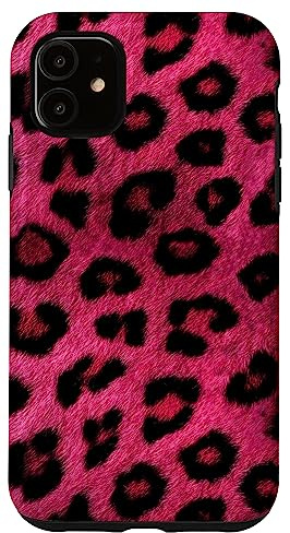 Hot Pink Leopard Print Wild Animal Safari Case for iPhone 11