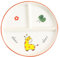 Piatto Scomparti Ceramica, Diviso in Tre per Dieta Adulti, per Snack, Insalata, Dessert (8 Pollici)